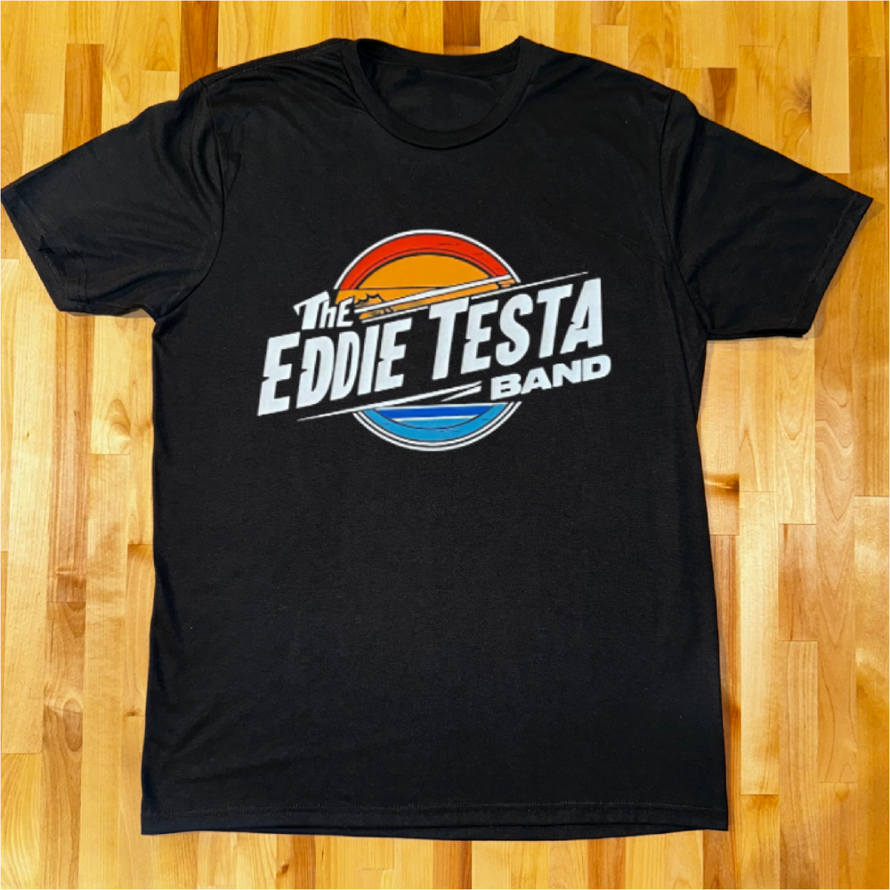 Eddie Testa Band Unisex Black T Shirt Sun Logo