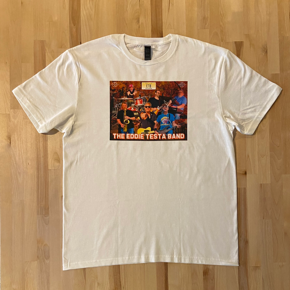 Eddie Testa Band White Unisex T-Shirt