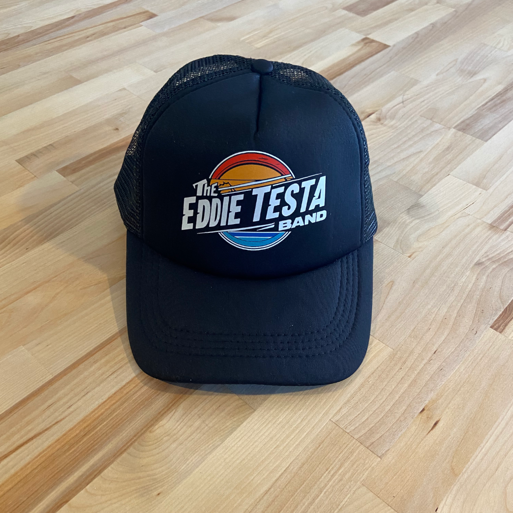 Eddie Testa Band Black Hat with Sun logo
