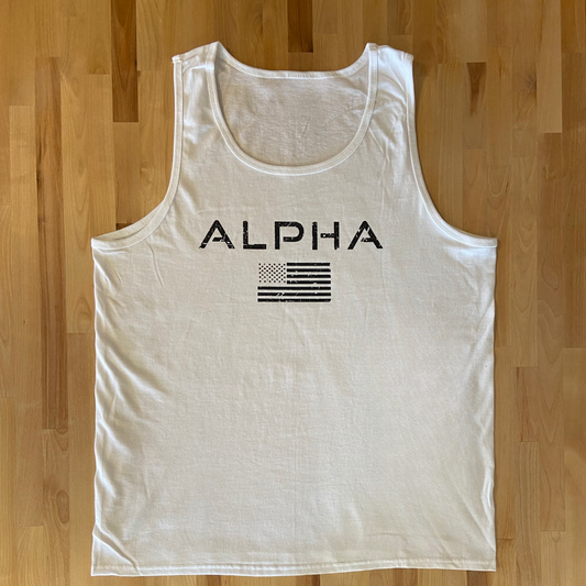 ALPHA White Tank Top