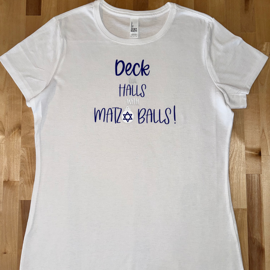 Deck the Halls with Matzo Balls Tee