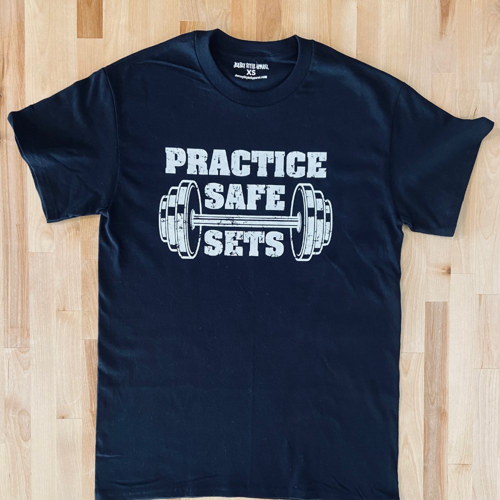 Practice Safe Sets Black T-Shirt